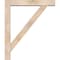 Ekena Millwork Traditional Block Smooth Bracket w/ Offset Brace, Douglas Fir, 5 1/2"W x 32"D x 38"H BKT0604X32X38TRA05SDF - alternate 2